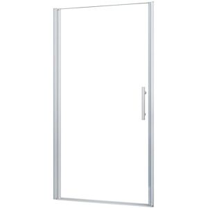 AICA Nischentür 100x185cm Weiß-Rahmen Duschkabine Duschabtrennung Pendeltür ESG-Glas Drehtür Dusche AICA Nischentür 100x185cm Weiß-Rahmen Duschkabine Duschabtrennung Pendeltür ESG-Glas Drehtür Dusche