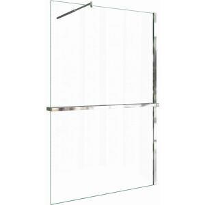 AICA Walk In 100x200cm Duschwand mit Stabilisator 8mm NANO ESG-Glas mit Duschregal Handtuchhalter Duschtrennwand F123 AICA Walk In 100x200cm Duschwand mit Stabilisator 8mm NANO ESG-Glas mit Duschregal Handtuchhalter Duschtrennwand F123