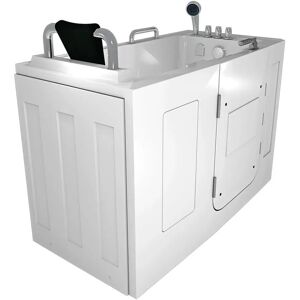 AcquaVapore AquaVapore Sitzbadewanne Senioren Wanne Sitzwanne mit Tür S07-TH-C-L 140x76cm AcquaVapore AquaVapore Sitzbadewanne Senioren Wanne Sitzwanne mit Tür S07-TH-C-L 140x76cm