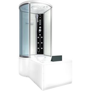 AcquaVapore Kombination Badewanne Dusche K55-R01-EC Duschtempel 100x170 AcquaVapore Kombination Badewanne Dusche K55-R01-EC Duschtempel 100x170