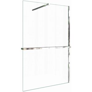 AICA Walk In 90x200cm Duschwand mit Stabilisator 8mm NANO ESG-Glas mit Duschregal Handtuchhalter Duschtrennwand F084 AICA Walk In 90x200cm Duschwand mit Stabilisator 8mm NANO ESG-Glas mit Duschregal Handtuchhalter Duschtrennwand F084
