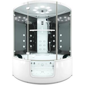 AcquaVapore AquaVapore Dampfdusche Whirlpool Dusche Duschkabine K60-SW-EH-EC 140x140cm AcquaVapore AquaVapore Dampfdusche Whirlpool Dusche Duschkabine K60-SW-EH-EC 140x140cm