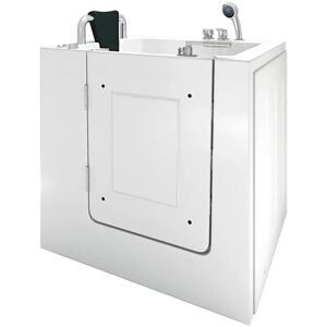 AcquaVapore AquaVapore Sitzwanne Whirlpool Badewanne mit Tür S02WP-B-L 100x78cm AcquaVapore AquaVapore Sitzwanne Whirlpool Badewanne mit Tür S02WP-B-L 100x78cm