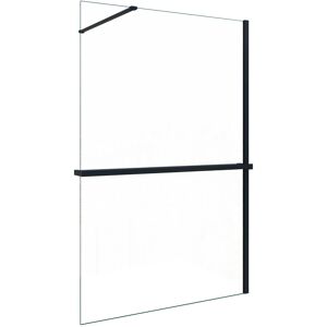 AICA Walk In 140x200cm Schwarz Duschwand mit Stabilisator 8mm NANO ESG-Glas mit Duschregal Handtuchhalter Duschtrennwand F129B AICA Walk In 140x200cm Schwarz Duschwand mit Stabilisator 8mm NANO ESG-Glas mit Duschregal Handtuchhalter Duschtrennwand F129B