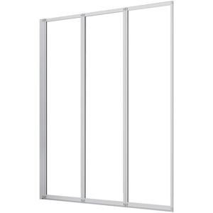 AICA 120x140cm Weiß 3-ftg. Faltbare Badewanneaufsatz 4mm ESG Sicherheitsglas Duschwand Duschabtrennung AICA 120x140cm Weiß 3-ftg. Faltbare Badewanneaufsatz 4mm ESG Sicherheitsglas Duschwand Duschabtrennung