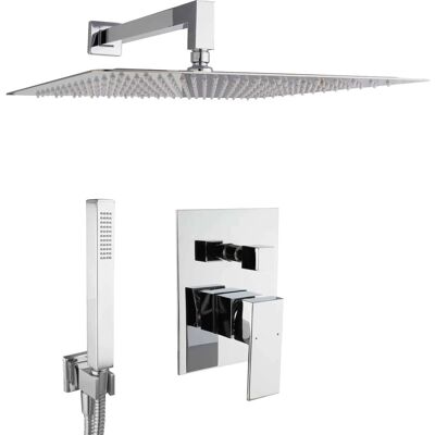 PaulGurkes Dusch Komplett Set Unterputz Duschsystem 40cm PaulGurkes Dusch Komplett Set Unterputz Duschsystem 40cm