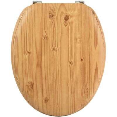 MSV WC-Sitz Kiefer-Design MDF 37 cm x 45 cm x 5,6 cm Braun MSV WC-Sitz Kiefer-Design MDF 37 cm x 45 cm x 5,6 cm Braun