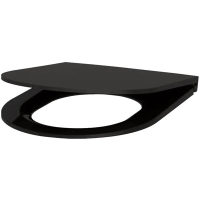 Delabie WC-Sitz Slim S21 Schwarz Matt Duroplast mit Absenkautomatik. Delabie WC-Sitz Slim S21 Schwarz Matt Duroplast mit Absenkautomatik.