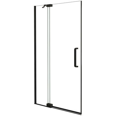 AICA Walk In Duschtür Duschwand B.90cm x H.195cm Duschabtrennung Schwarz Drehtür 8mm NANO Glas AICA Walk In Duschtür Duschwand B.90cm x H.195cm Duschabtrennung Schwarz Drehtür 8mm NANO Glas
