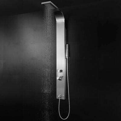 Marwell - Care - Braun - Aluminium - Duschpaneel Marwell - Care - Braun - Aluminium - Duschpaneel