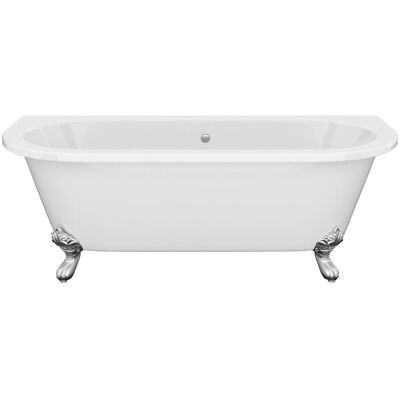 Vente-unique Freistehende Badewanne Mit Füßen Sparus Weiß 170 cm Vente-unique Freistehende Badewanne Mit Füßen Sparus Weiß 170 cm