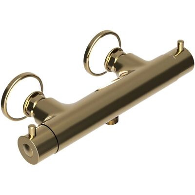 PaulGurkes Dusch-Thermostat Retro mit Keramik Mischbatterie Antike Bronze Messing PaulGurkes Dusch-Thermostat Retro mit Keramik Mischbatterie Antike Bronze Messing