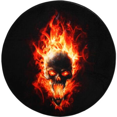 SANILO Flammen-Schädel Badmatte - Badezimmer Zubehör SANILO Flammen-Schädel Badmatte - Badezimmer Zubehör