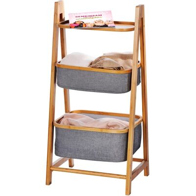 Wenko Haushaltsregal Bahari Bambus Braun mit 2 Körben Wenko Haushaltsregal Bahari Bambus Braun mit 2 Körben