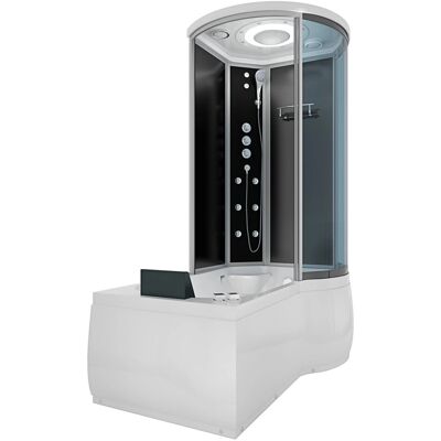 AcquaVapore Kombination Whirlpool Dusche K55-L33-WP-EC Duschkabine Wanne 170x100 AcquaVapore Kombination Whirlpool Dusche K55-L33-WP-EC Duschkabine Wanne 170x100