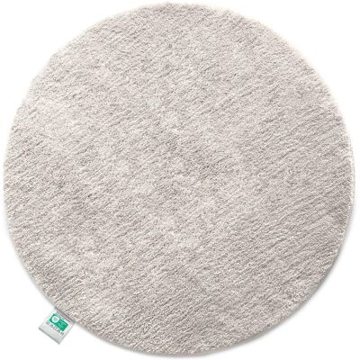 KARAT Badematte SKY Runder Badteppich Flauschig in Ivory Durchmesser 120 cm KARAT Badematte SKY Runder Badteppich Flauschig in Ivory Durchmesser 120 cm