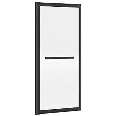 Vente-unique Duschabtrennung Waimea Transparent Schwarz 100 cm Vente-unique Duschabtrennung Waimea Transparent Schwarz 100 cm