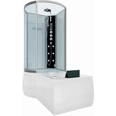 AcquaVapore Kombination Whirlpool Dusche K50-R03-WP-EC Duschkabine Wanne 100x170 AcquaVapore Kombination Whirlpool Dusche K50-R03-WP-EC Duschkabine Wanne 100x170