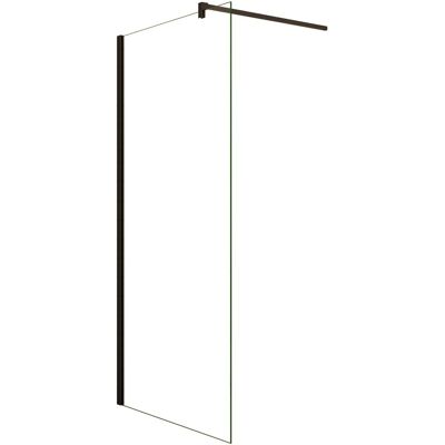AICA Walk In Schwarzrahmen Duschwand B.30cm x H.200cm mit Stabilisator 8mm NANO ESG-Glas Duschtrennwand F131B AICA Walk In Schwarzrahmen Duschwand B.30cm x H.200cm mit Stabilisator 8mm NANO ESG-Glas Duschtrennwand F131B
