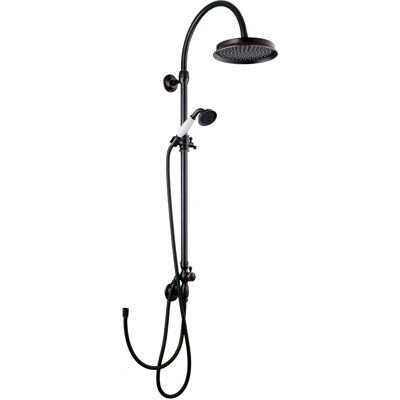 PaulGurkes Schwarze Regendusche Retro Aufputz Duschsystem Duschkopf Handbrause PaulGurkes Schwarze Regendusche Retro Aufputz Duschsystem Duschkopf Handbrause