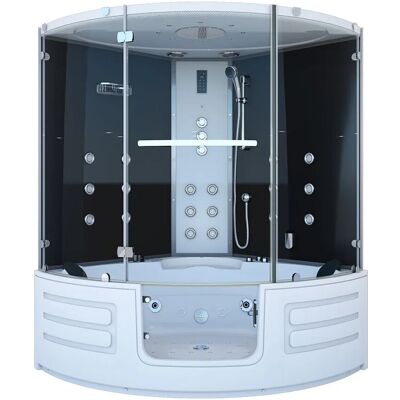 AcquaVapore AquaVapore Dampfdusche Whirlpool Dusche Duschkabine K70-SW-TH-EC 150x150cm AcquaVapore AquaVapore Dampfdusche Whirlpool Dusche Duschkabine K70-SW-TH-EC 150x150cm