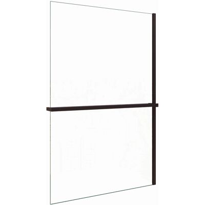 AICA Walk In 90x200cm Schwarz Duschwand 8mm NANO ESG-Glas Duschabtrennung mit Duschregal Handtuchhalter Duschtrennwand AICA Walk In 90x200cm Schwarz Duschwand 8mm NANO ESG-Glas Duschabtrennung mit Duschregal Handtuchhalter Duschtrennwand