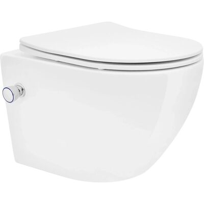 ECD Germany Wand-WC mit Bidet - Soft Close - Keramik ECD Germany Wand-WC mit Bidet - Soft Close - Keramik
