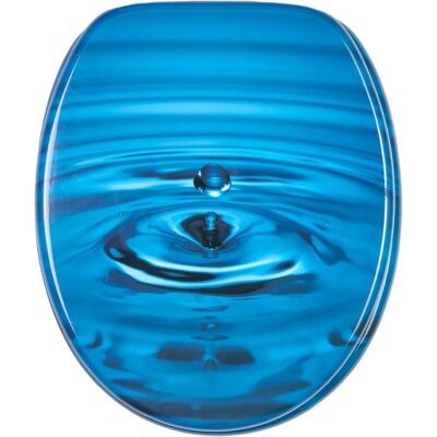 Sanilo Tropfen Blau WC-Sitz - Universell, Absenkautomatik, 200kg Sanilo Tropfen Blau WC-Sitz - Universell, Absenkautomatik, 200kg