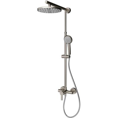 Schulte Duschsystem DuschMaster Rain Classic Rund Edelstahloptik Schulte Duschsystem DuschMaster Rain Classic Rund Edelstahloptik