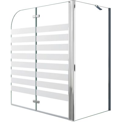 AICA 120x140cm Links Montage Badewannenaufsatz 2-tlg. Faltwand mit 80cm Seitewand 6mm Nano-ESG Duschabtrennung AICA 120x140cm Links Montage Badewannenaufsatz 2-tlg. Faltwand mit 80cm Seitewand 6mm Nano-ESG Duschabtrennung
