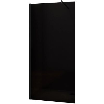 AICA Schwarz Duschkabine B.120xH.200cm Rauchglas Duschwand Mit 70-120cm Flexiblen Stange Walk In Duschtrennwand 10mm NANO-Glas F123 AICA Schwarz Duschkabine B.120xH.200cm Rauchglas Duschwand Mit 70-120cm Flexiblen Stange Walk In Duschtrennwand 10mm NANO-Glas F123