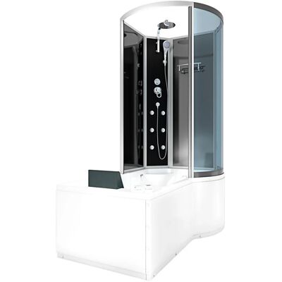 AcquaVapore Kombination Whirlpool Dusche K50-L30-WP-EC Duschkabine Wanne 170x100 AcquaVapore Kombination Whirlpool Dusche K50-L30-WP-EC Duschkabine Wanne 170x100