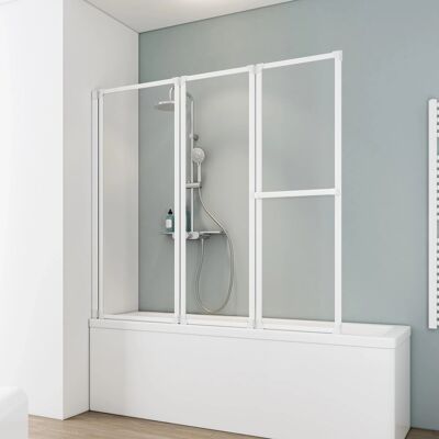 Schulte Weiße Klappbare Badewannentür 152x140cm - Duschabtrennung Schulte Weiße Klappbare Badewannentür 152x140cm - Duschabtrennung