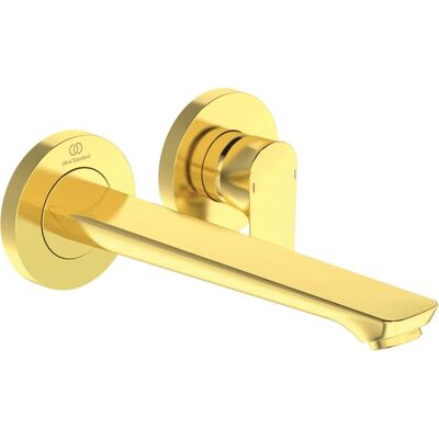 Ideal Standard A7009A2 Wand-Waschtischarmatur Brushed Gold Ideal Standard A7009A2 Wand-Waschtischarmatur Brushed Gold