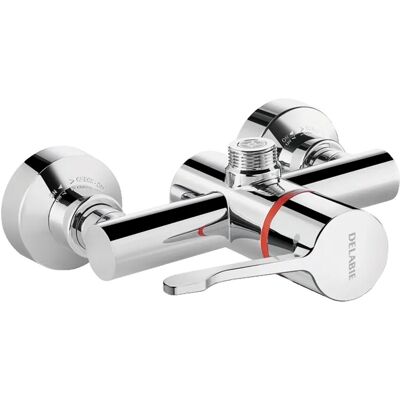 Delabie SECURITHERM sequentielle Thermostat-Mischbatterie Abgang oben STOP/CHECK Delabie SECURITHERM sequentielle Thermostat-Mischbatterie Abgang oben STOP/CHECK