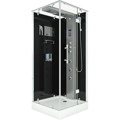 AcquaVapore AquaVapore Duschkabine Komplettdusche D38-13R1-EC Fertigdusche Dusche 90x90 cm AcquaVapore AquaVapore Duschkabine Komplettdusche D38-13R1-EC Fertigdusche Dusche 90x90 cm