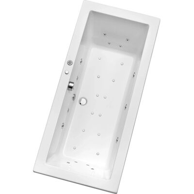 OTTOFOND Cubic 180cm Whirlpool-Badewanne - Weiß - Hydromassage, Farblichttherapie OTTOFOND Cubic 180cm Whirlpool-Badewanne - Weiß - Hydromassage, Farblichttherapie