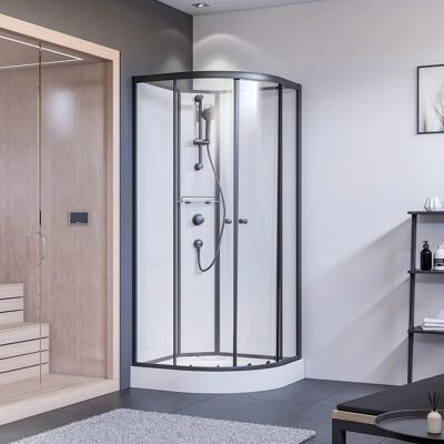 Breuer Komplettdusche BR 200 - 90x90cm, Radius 55cm Breuer Komplettdusche BR 200 - 90x90cm, Radius 55cm