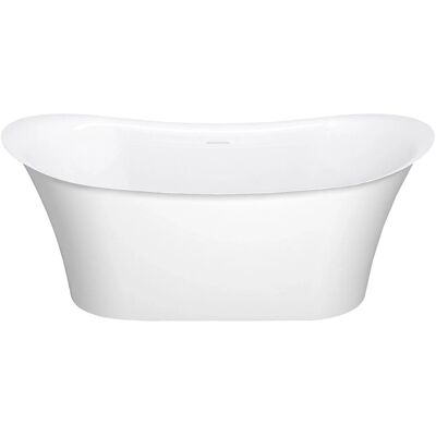 Vente-unique Freistehende Badewanne Kyron Weiß 160 cm Vente-unique Freistehende Badewanne Kyron Weiß 160 cm