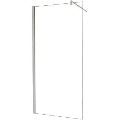 AICA Walk In Duschwand 50x200cm 8mm ESG Glas Nano Beschichtung Verchromt 140cm Stabilisator Duschabtrennung Chrom AICA Walk In Duschwand 50x200cm 8mm ESG Glas Nano Beschichtung Verchromt 140cm Stabilisator Duschabtrennung Chrom