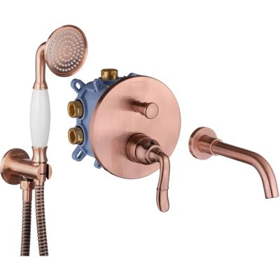 PaulGurkes Unterputz Badewannen-Armatur Kupfer Rote Bronze Nostalgie Retro Antik PaulGurkes Unterputz Badewannen-Armatur Kupfer Rote Bronze Nostalgie Retro Antik