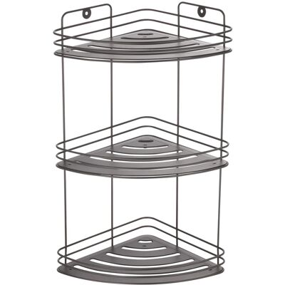 MSV Eck-Regal Kery Stahl 20 cm x 20 cm x 41 cm Mattschwarz MSV Eck-Regal Kery Stahl 20 cm x 20 cm x 41 cm Mattschwarz