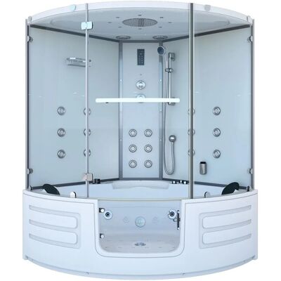 AcquaVapore AquaVapore Dampfdusche Whirlpool Dusche Duschkabine K70-WS-EH-SC 150x150cm AcquaVapore AquaVapore Dampfdusche Whirlpool Dusche Duschkabine K70-WS-EH-SC 150x150cm