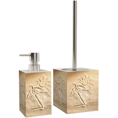 Sanilo Badezimmer Set, Seifenspender und WC Bürste Sunshine Sanilo Badezimmer Set, Seifenspender und WC Bürste Sunshine