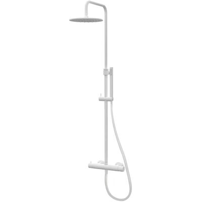 Kronenbach Lima 2.0 White Matt Duschsystem mit Thermostat - Brause Ø 30 cm Kronenbach Lima 2.0 White Matt Duschsystem mit Thermostat - Brause Ø 30 cm