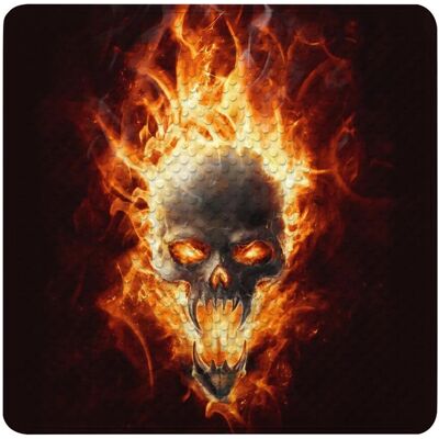 SANILO Badematte Totenkopf in Flammen SANILO Badematte Totenkopf in Flammen