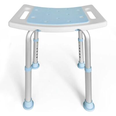Floordirekt Duschhocker Nora Höhenverstellbar Aluminium-Rahmen Rutschfest bis 136 kg Floordirekt Duschhocker Nora Höhenverstellbar Aluminium-Rahmen Rutschfest bis 136 kg