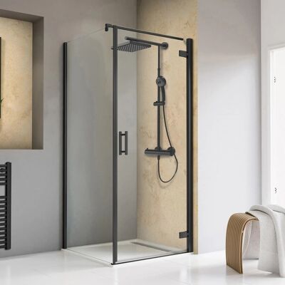 SCHULTE - TouraPlus - Mattschwarz - 8 mm ESG - Shower Door SCHULTE - TouraPlus - Mattschwarz - 8 mm ESG - Shower Door