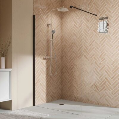 Breuer Elana 2.0 Black Edition Walk-In Duschwand - 120cm - Sicherheitsglas Breuer Elana 2.0 Black Edition Walk-In Duschwand - 120cm - Sicherheitsglas
