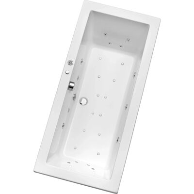 OTTOFOND Cubic Rechteck-Whirlpool - 190x90 cm, Weiß OTTOFOND Cubic Rechteck-Whirlpool - 190x90 cm, Weiß